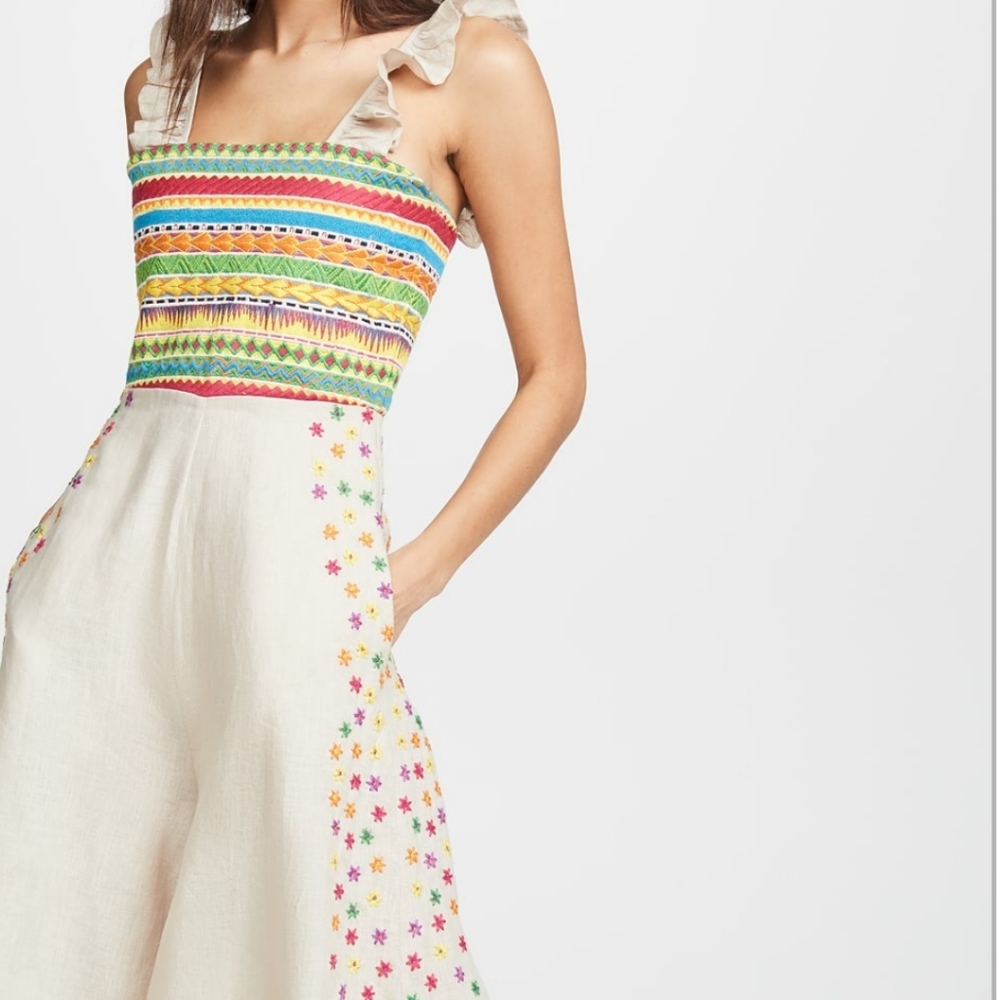 Mochi linen embroidered Elena Jumpsuip